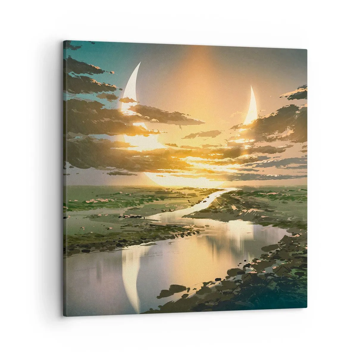 Cuadro sobre lienzo - Impresión de Imagen - En algún lugar de una galaxia muy, muy lejana - 50x50 cm