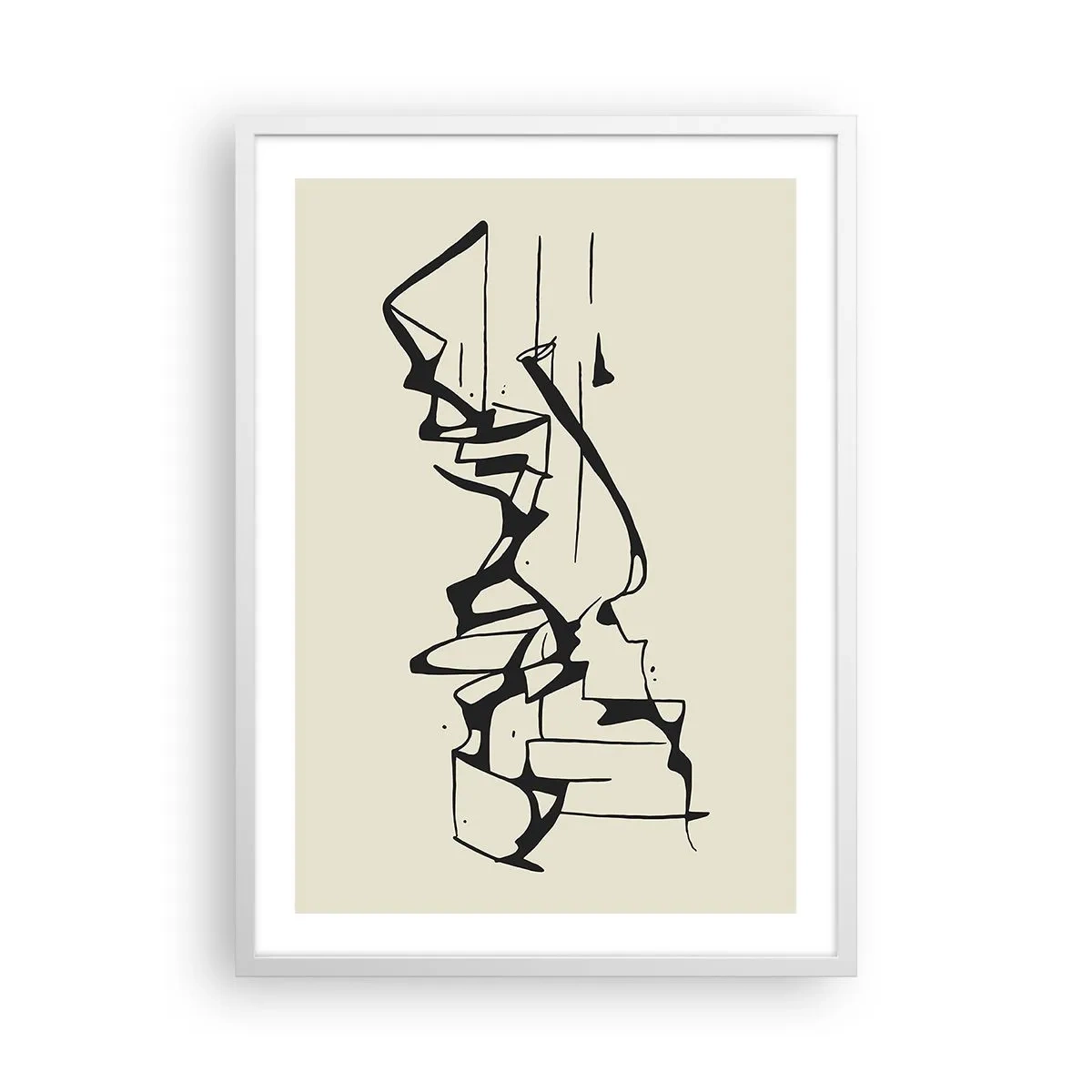 Póster en marco blanco - Tal vez sea un paisaje - 50x70 cm