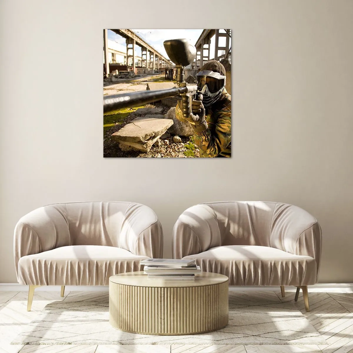 Cuadro sobre vidrio - Impresiones sobre Vidrio - Y puedes ser un héroe - 60x60 cm