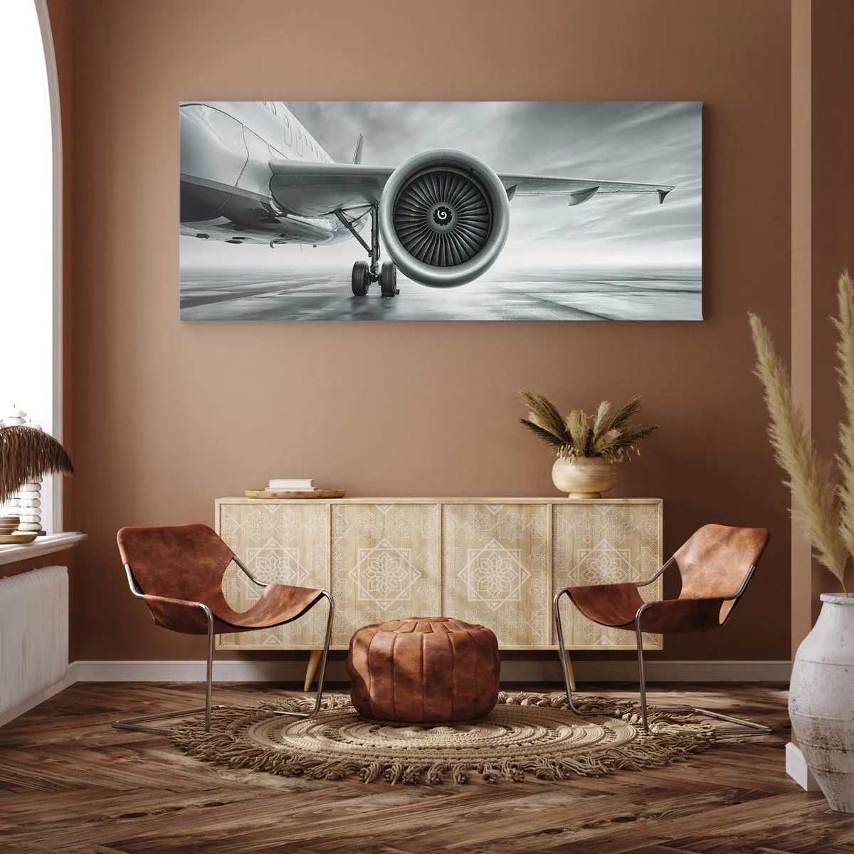 Cuadro sobre lienzo - Impresión de Imagen - Hay poder - 100x40 cm