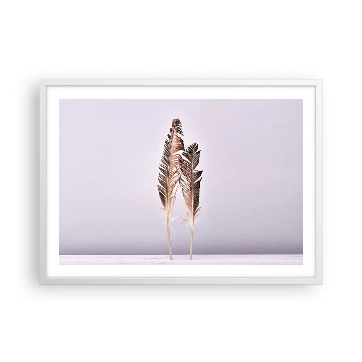 Póster en marco blanco - Contra la nada - 70x50 cm