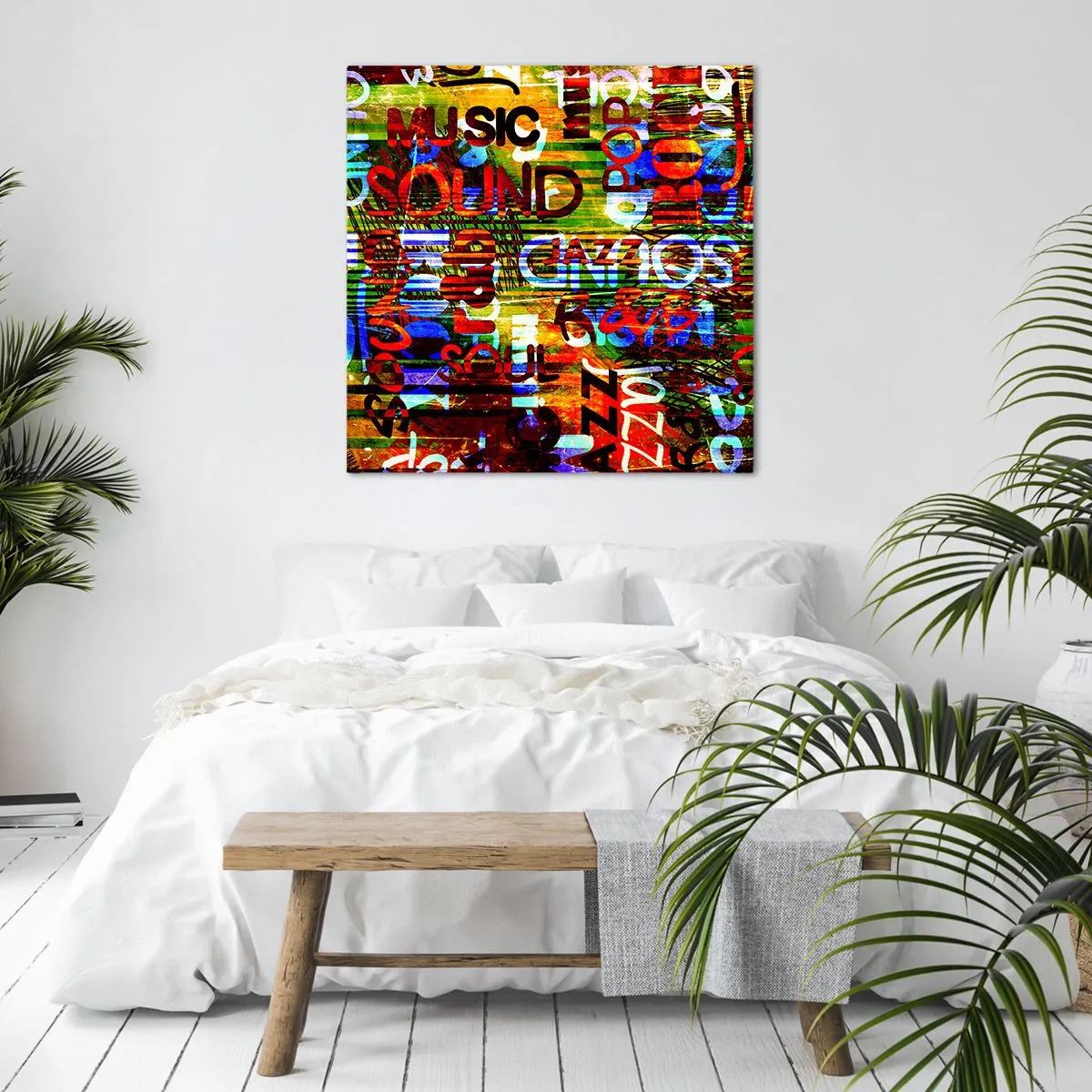 Cuadro sobre lienzo - Impresión de Imagen - Todos los tonos del sonido - 30x30 cm
