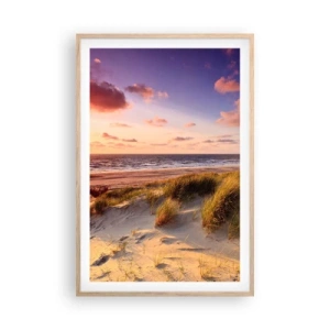 Póster en marco roble claro - Se siente la brisa veraniega - 61x91 cm