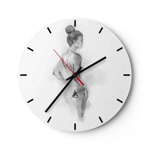 Reloj de pared - Reloj de vidrio - Tan hermosa como la pintura - 40x40 cm