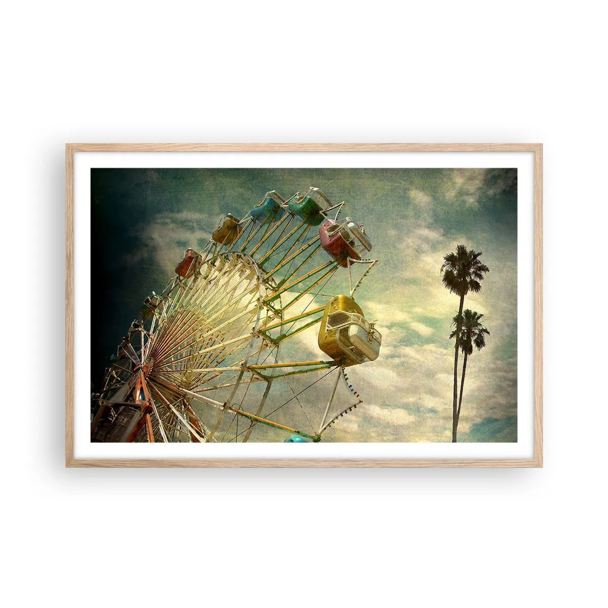 Póster en marco roble claro - Será, será un día estupendo.... - 91x61 cm