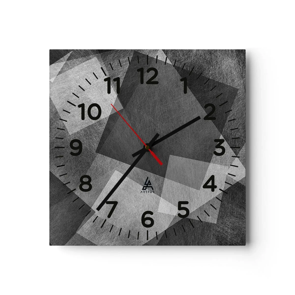 Reloj de pared - Reloj de vidrio - Un símbolo eterno de permanencia y orden - 40x40 cm