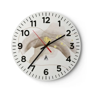 Reloj de pared - Reloj de vidrio - Encontrado en el espacio - 40x40 cm