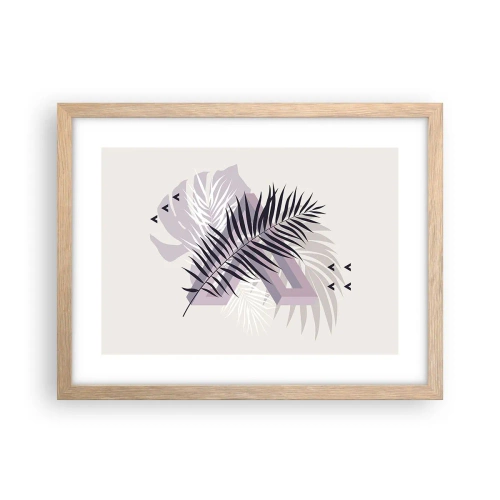 Póster en marco roble claro - La sombra de una sombra - 40x30 cm