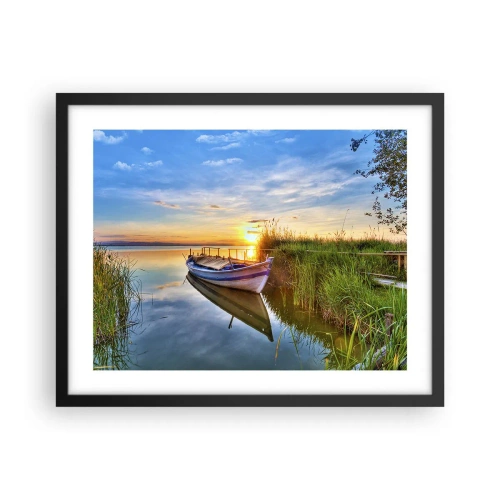 Póster en marco negro - Sueños cumplidos - 50x40 cm