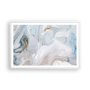 Póster en marco blanco - Blanco fusión - 91x61 cm