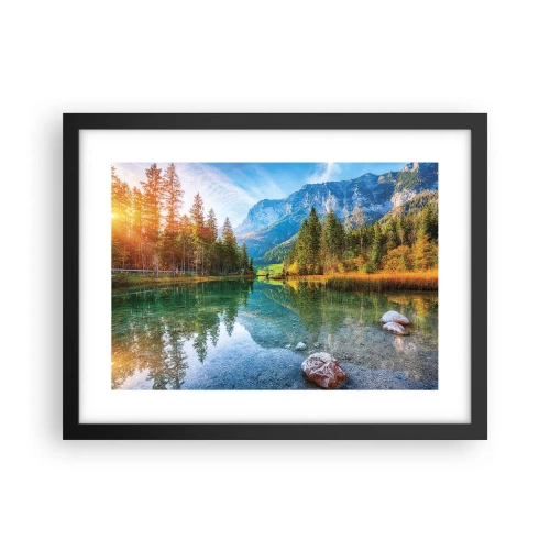 Póster en marco negro - La dulzura del otoño - 40x30 cm