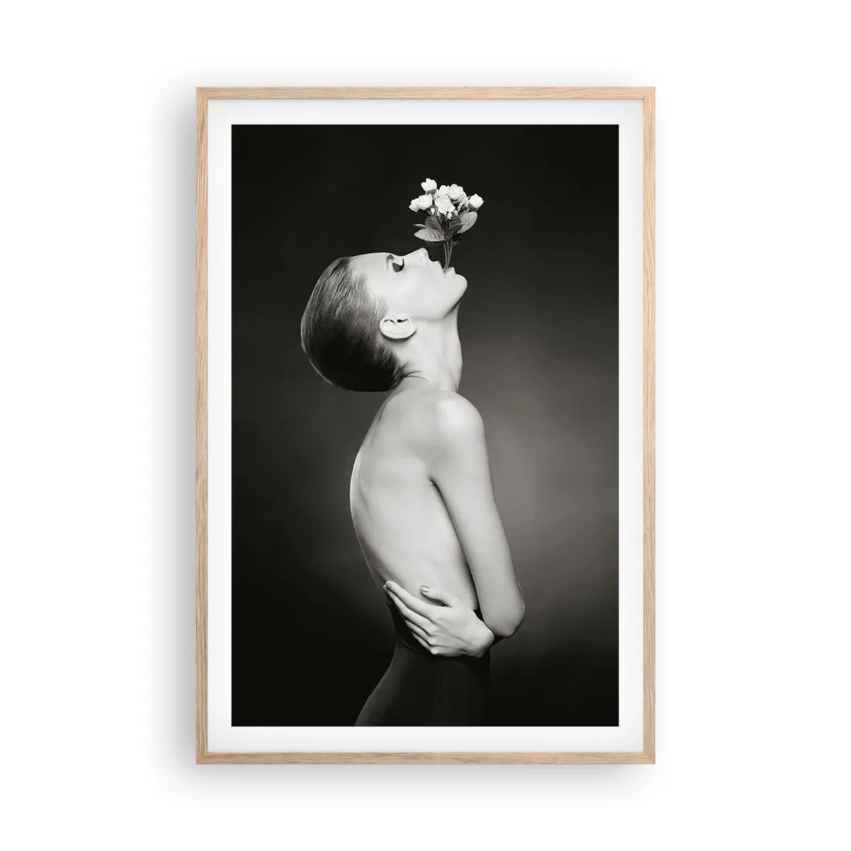 Póster en marco roble claro - Elegancia excéntrica - 61x91 cm