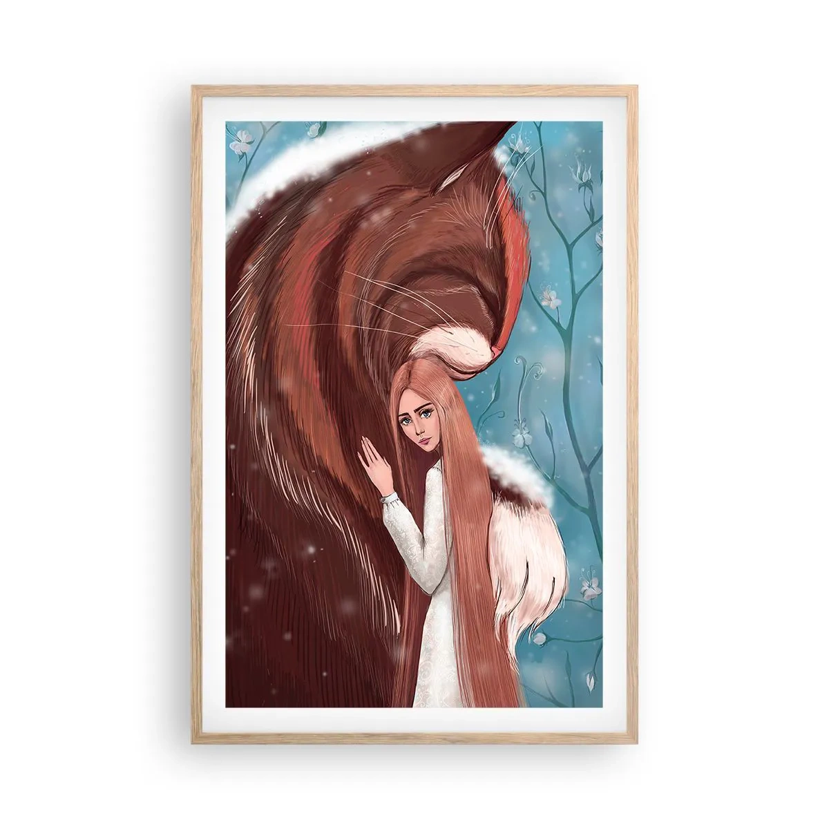 Póster en marco roble claro - Bienvenidos a un cuento de hadas - 61x91 cm