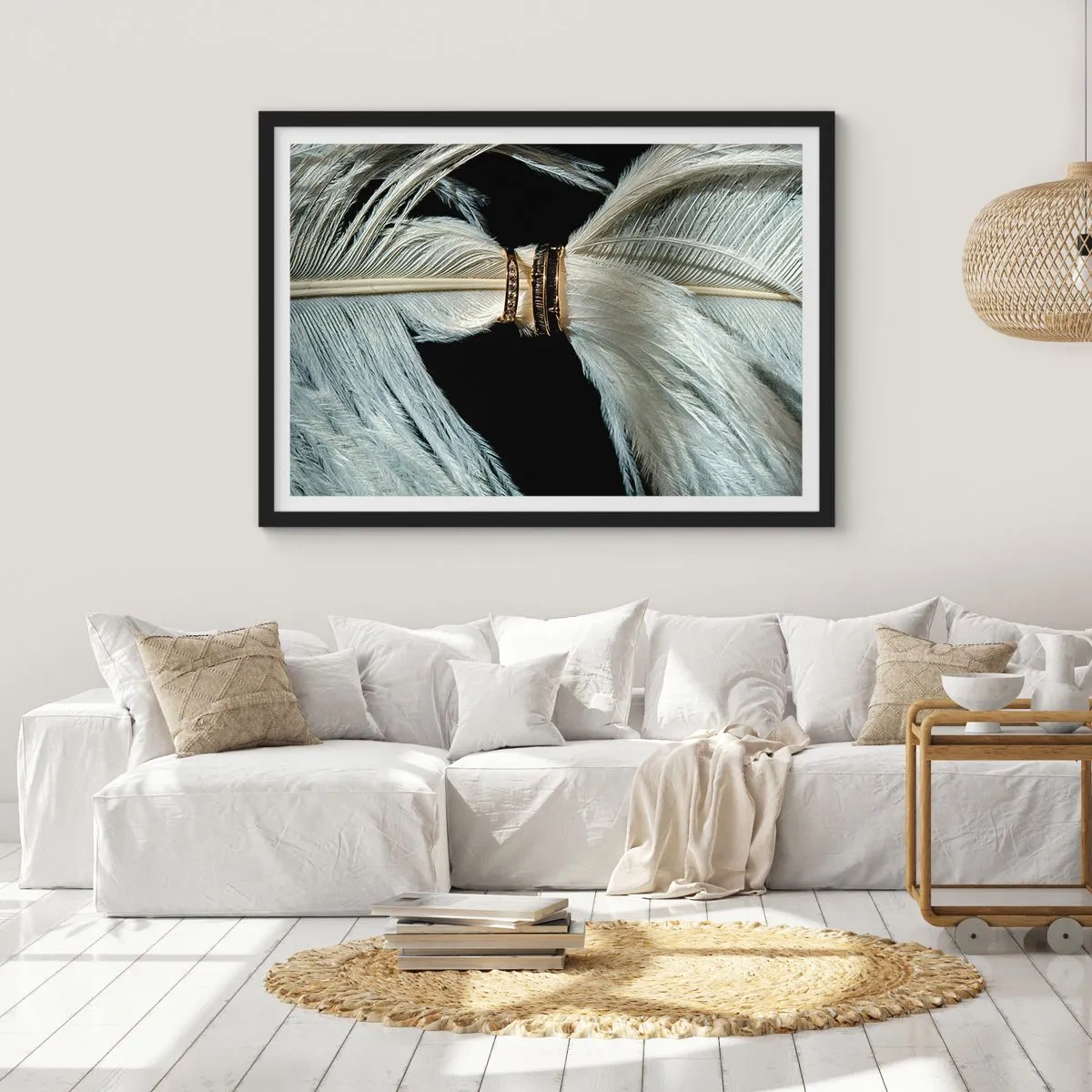 Póster en marco negro - ...y no te dejaré.... - 91x61 cm
