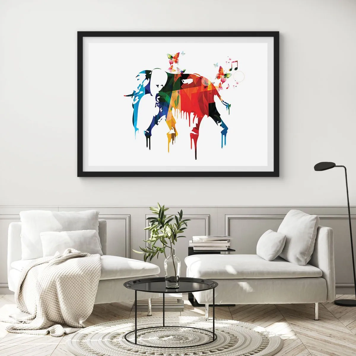 Póster en marco negro - Todo el mundo puede bailar - 50x40 cm
