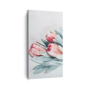 Cuadro sobre lienzo - Impresión de Imagen - Avergonzada de su propia belleza - 45x80 cm