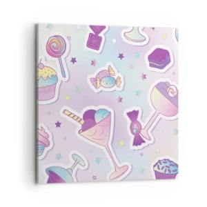 Cuadro sobre lienzo - Impresión de Imagen - Cumplir años todos los días - 60x60 cm