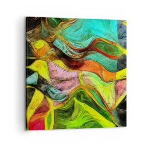Cuadro sobre lienzo - Impresión de Imagen - El movimiento es la vida - 50x50 cm