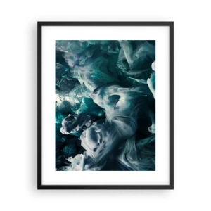 Póster en marco negro - Un movimiento de color - 40x50 cm