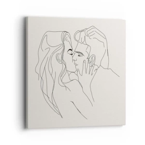 Cuadro sobre lienzo - Impresión de Imagen - Unión y sentimiento - 40x40 cm