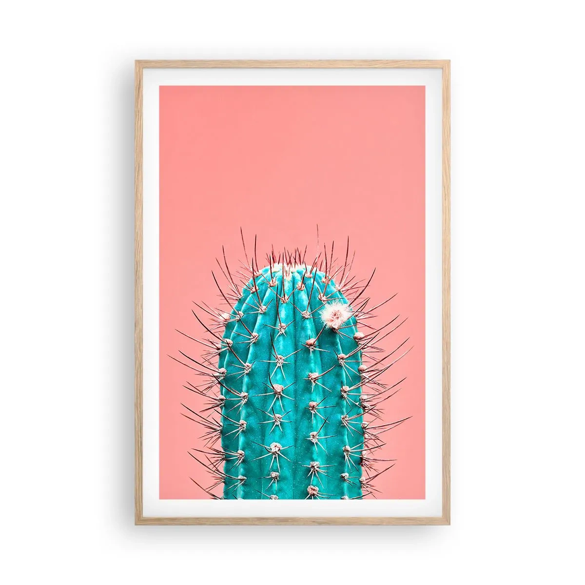 Póster en marco roble claro - Se mira, pero no se toca - 61x91 cm