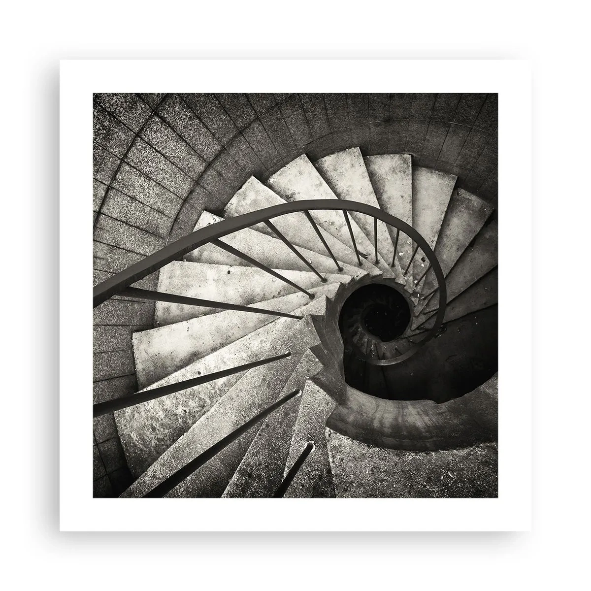 Póster - Escaleras arriba, escaleras abajo - 50x50 cm