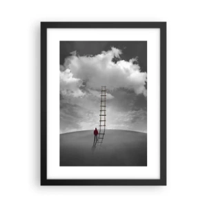 Póster en marco negro - Todo es posible - 30x40 cm