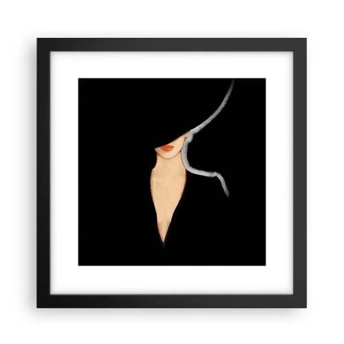Póster en marco negro - Elegancia y estilo - 30x30 cm