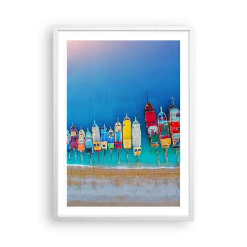 Póster en marco blanco - A vista de pájaro - 50x70 cm