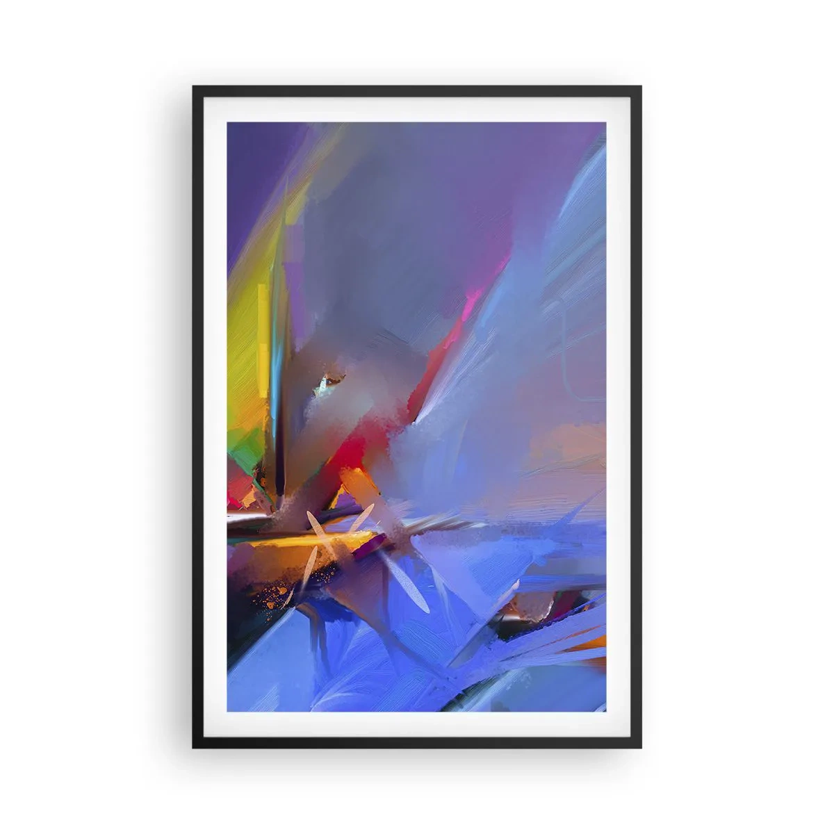 Póster en marco negro - Como un pájaro - 61x91 cm