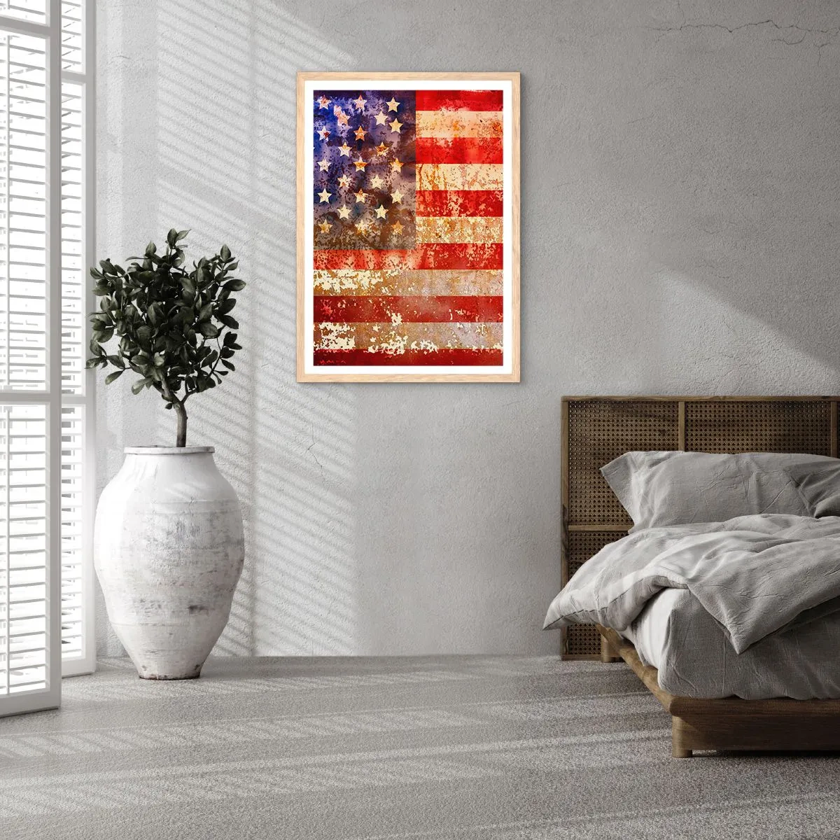 Póster en marco roble claro - La gloria no pasa - 50x70 cm