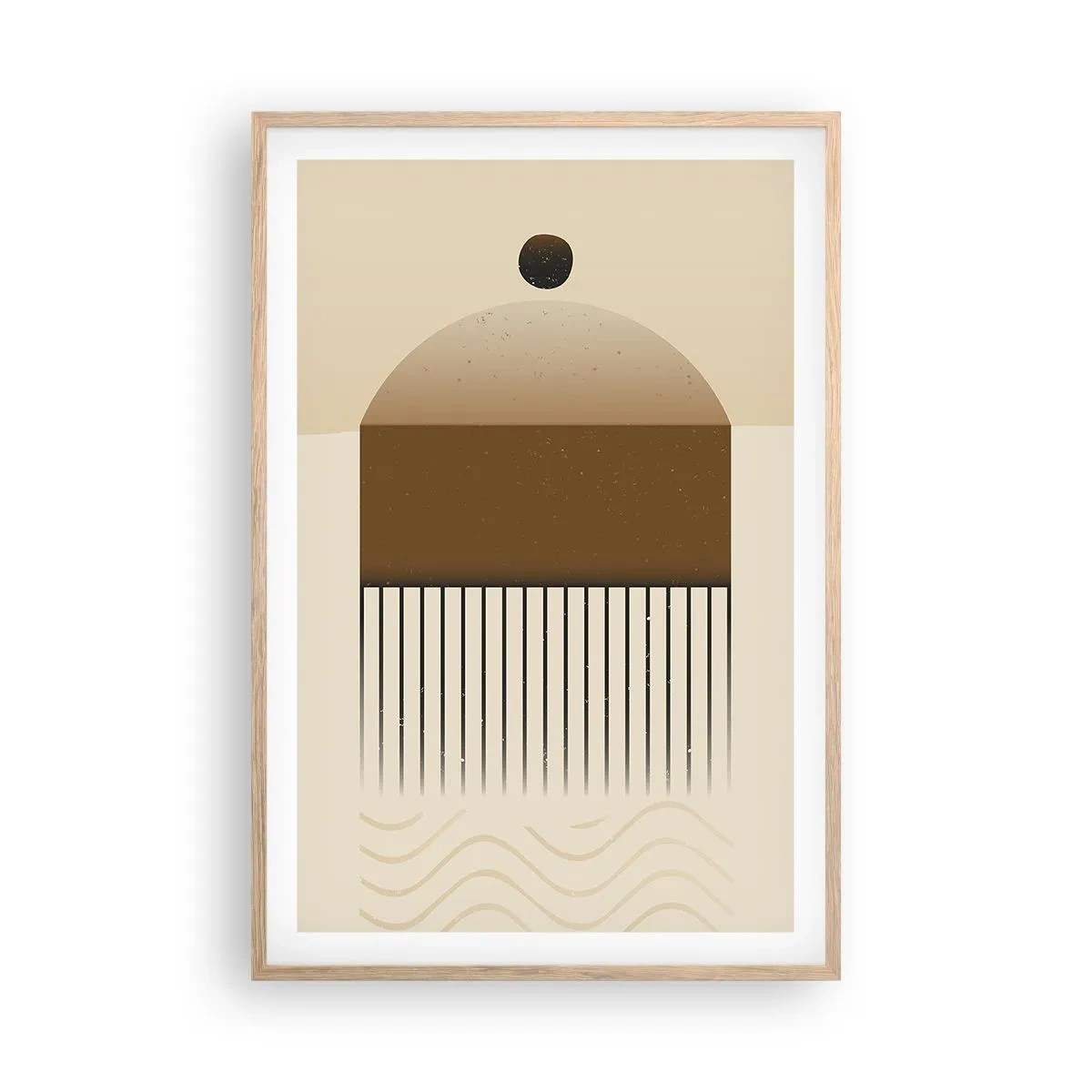 Póster en marco roble claro - Varios estados - 61x91 cm