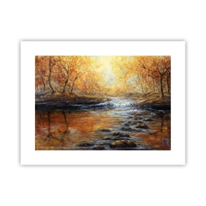 Póster - Arroyo de oro - 40x30 cm