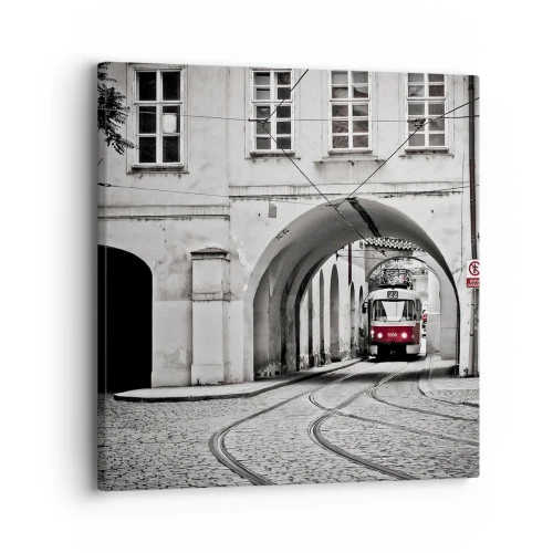 Cuadro sobre lienzo - Impresión de Imagen - A través del laberinto urbano - 30x30 cm