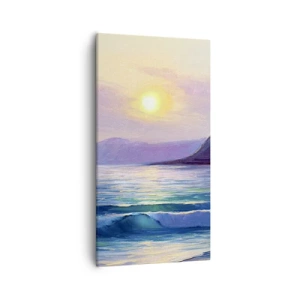 Cuadro sobre lienzo - Impresión de Imagen - Cristal de agua y aire - 55x100 cm