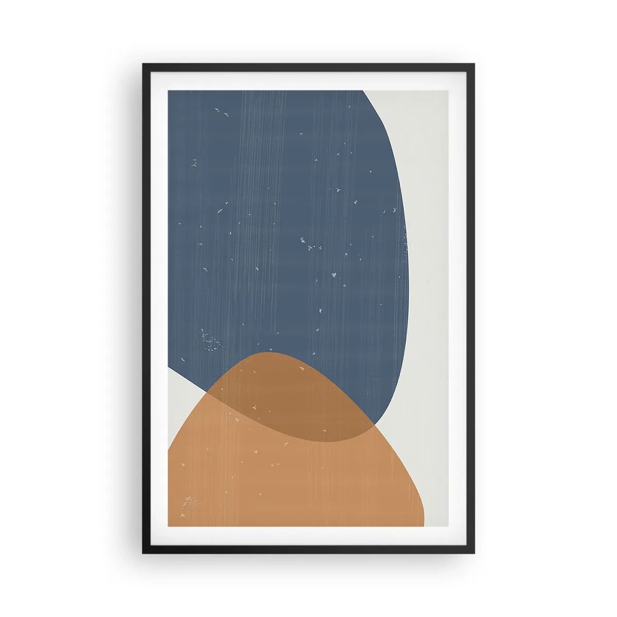 Póster en marco negro - Óvalos e influencias - 61x91 cm