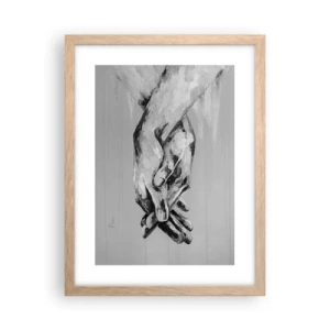 Póster en marco roble claro - El comienzo... - 30x40 cm