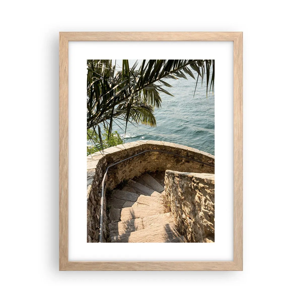 Póster en marco roble claro - Bajo el sol de Italia - 30x40 cm