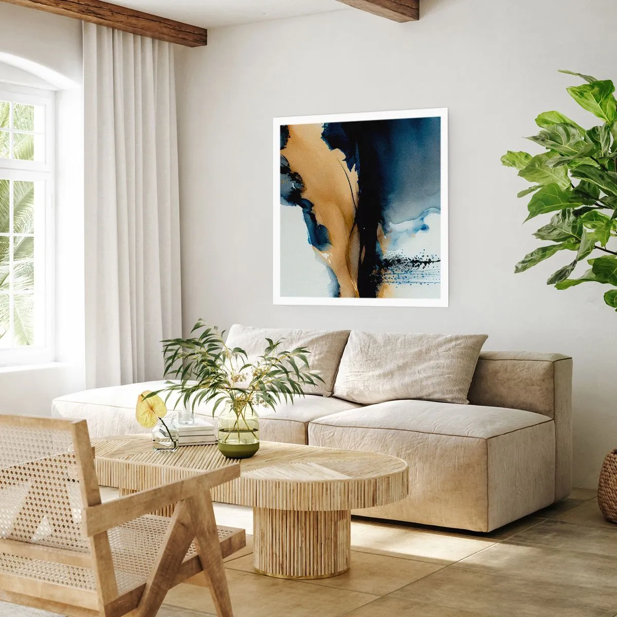 Póster - Tras el telón - 50x50 cm