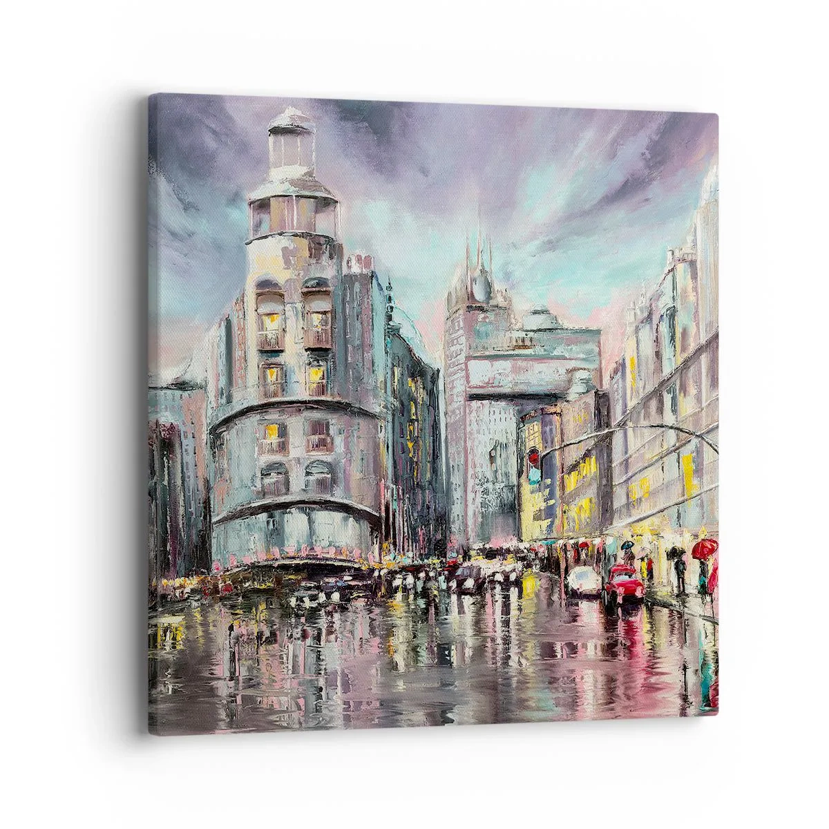 Cuadro sobre lienzo - Impresión de Imagen - Va a ser una buena noche - 40x40 cm