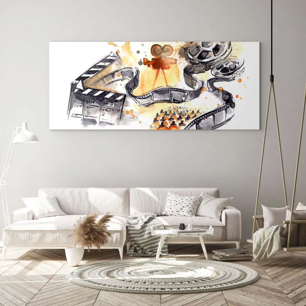 Cuadro sobre vidrio - Impresiones sobre Vidrio - En el país de los sueños - 90x30 cm