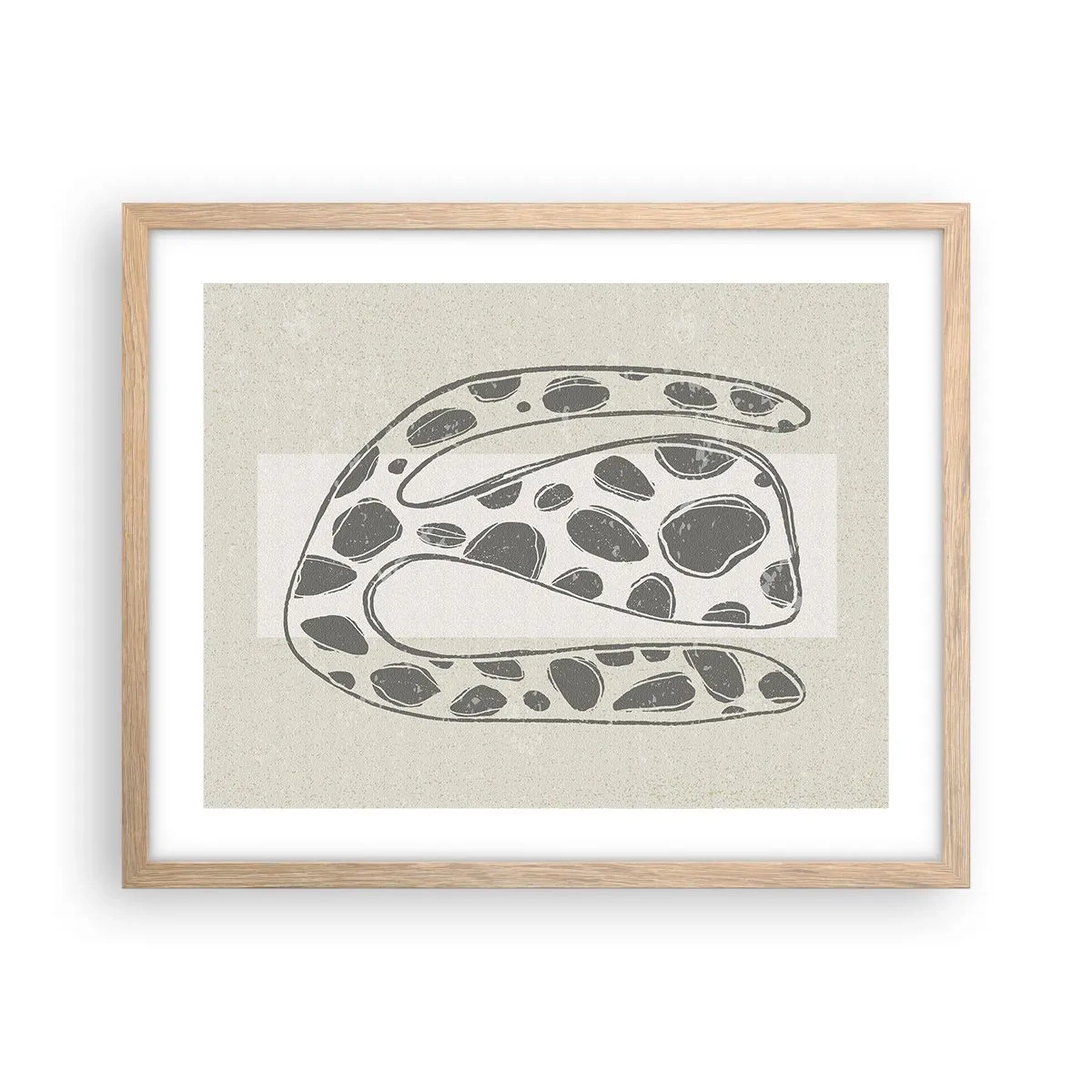 Póster en marco roble claro - Una criatura extraña - 50x40 cm