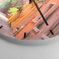 Esfera sin numeración, con rayas