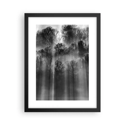 Póster en marco negro - En los flujos de luz - 30x40 cm