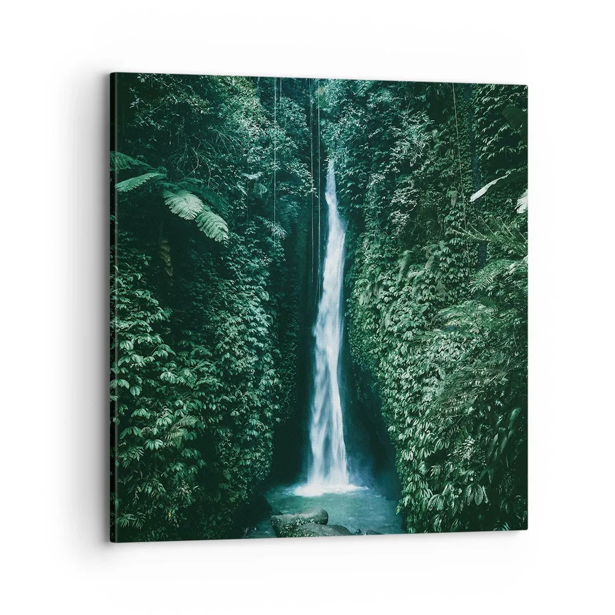 Cuadro sobre lienzo - Impresión de Imagen - Balneario tropical - 70x70 cm