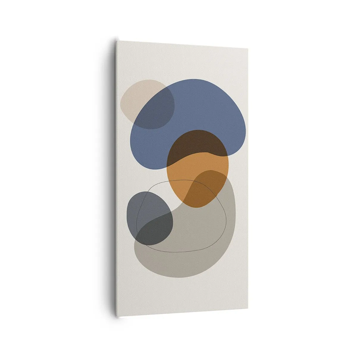 Cuadro sobre lienzo - Impresión de Imagen - Gotas de color - 65x120 cm