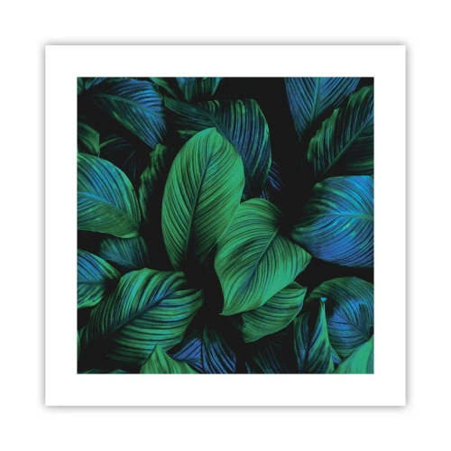 Póster - En la multitud verde - 40x40 cm
