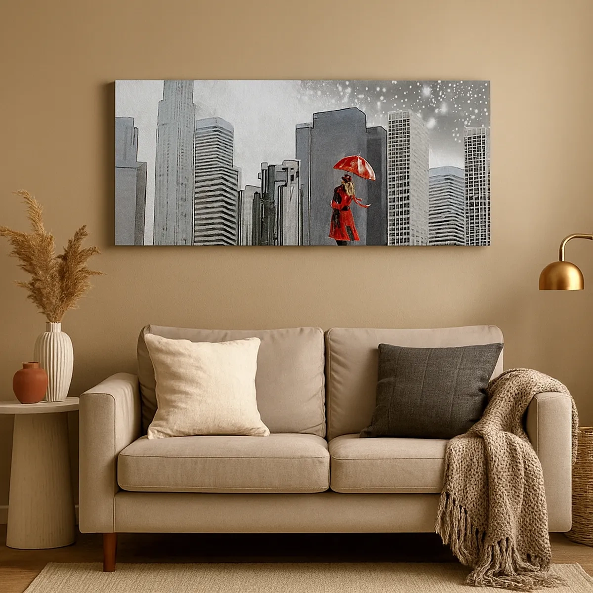 Cuadro sobre lienzo - Impresión de Imagen - Amor en la jungla urbana - 30x30 cm