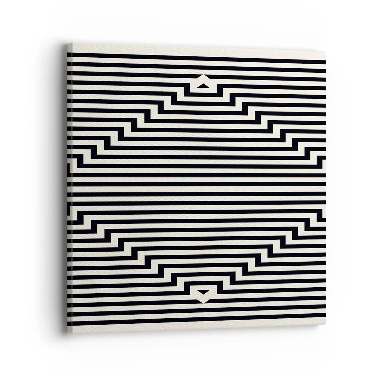 Cuadro sobre lienzo - Impresión de Imagen - Ilusión geométrica - 40x40 cm