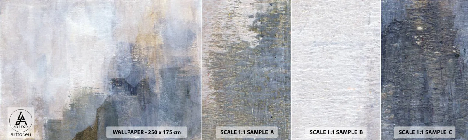 Muestra De Fotomural Standard Eco - Tonos de color - Abstracción, Pedazo, Cuadro - 100x30 cm